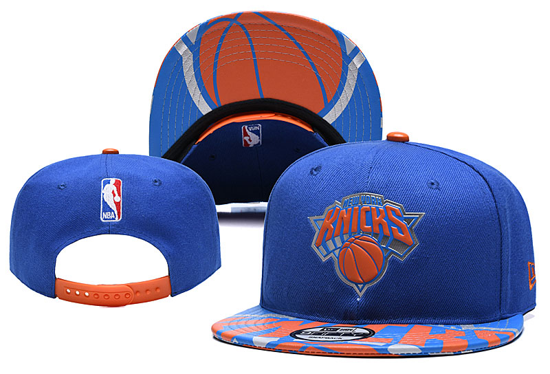 Knicks Team Logo Blue Adjustable Hat YD