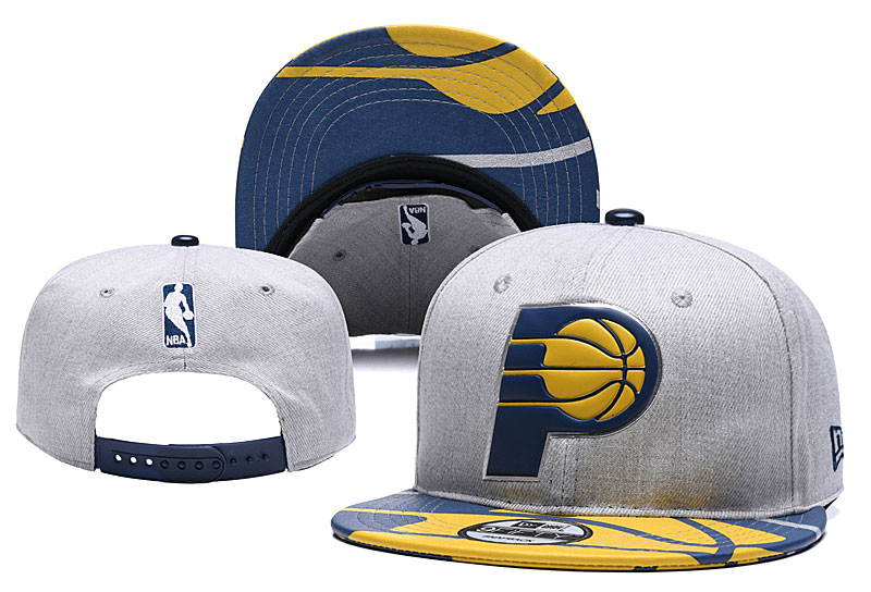 Pacers Team Logo Gray Adjustable Hat YD