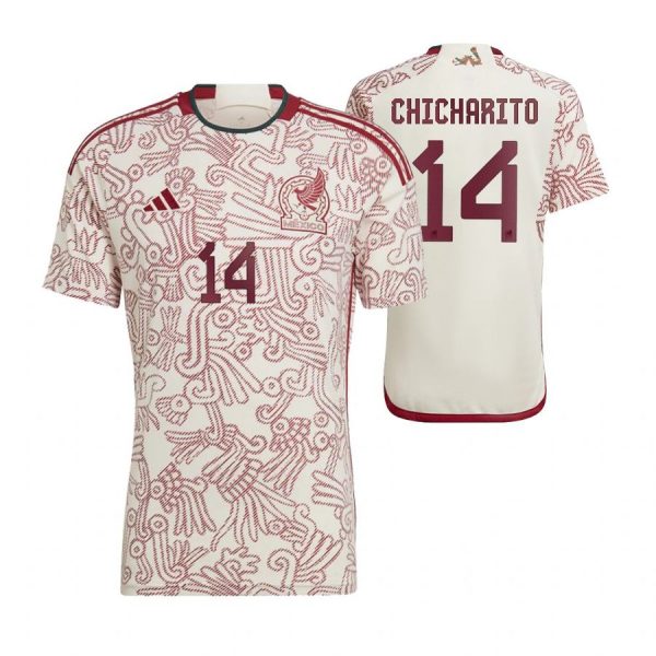 Mexico 14 CHICHARITO Away 2022 FIFA World Cup Thailand Soccer Jersey