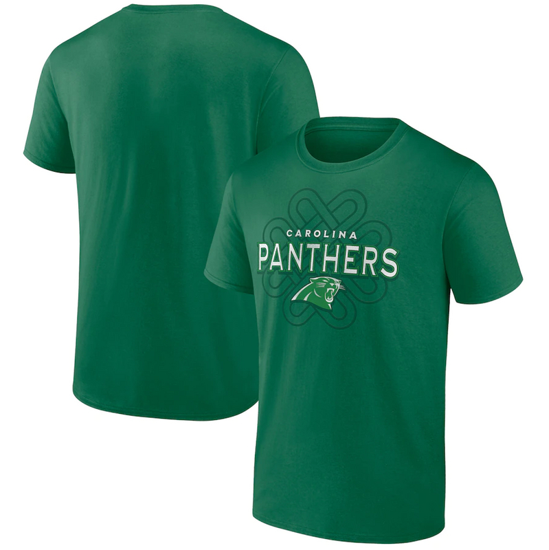 Men's Carolina Panthers Fanatics Branded Kelly Green Celtic Knot T-Shirt