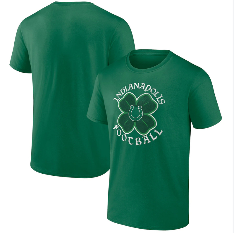 Men's Indianapolis Colts Fanatics Branded Kelly Green St. Patrick's Day Celtic T-Shirt