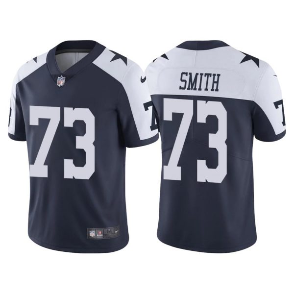 Nike Cowboys 73 Tyler Smith Navy Youth 2022 NFL Draft Thowback Vapor Untouchable Limited Jersey