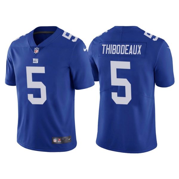 Nike Giants 5 Kayvon Thibodeaux Royal 2022 NFL Draft Vapor Untouchable Limited Jersey