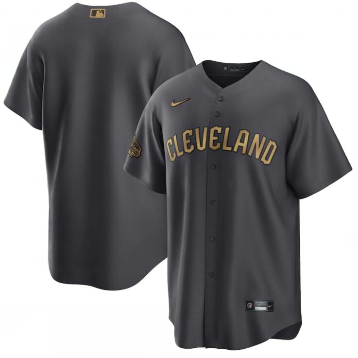 Guardians Blank Charcoal Nike 2022 MLB All-Star Cool Base Jersey