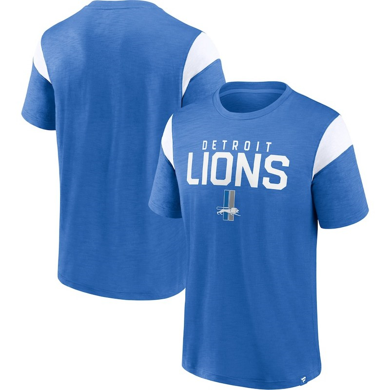 Men's Detroit Lions Fanatics Branded Blue Home Stretch Team T-Shirt