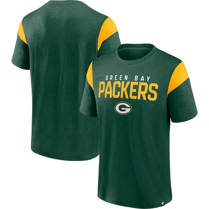 Men's Green Bay Packers Fanatics Branded Green Home Stretch Team T-Shirt