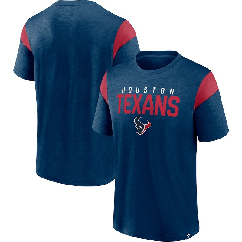 Men's Houston Texans Fanatics Branded Navy Home Stretch Team T-Shirt