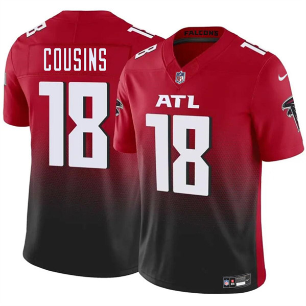 Nike Falcons 18 Kirk Cousins Red Vapor Untouchable Limited Jersey