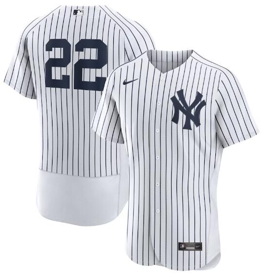 Yankees 22 Juan Soto Nike White Flexbase Jersey