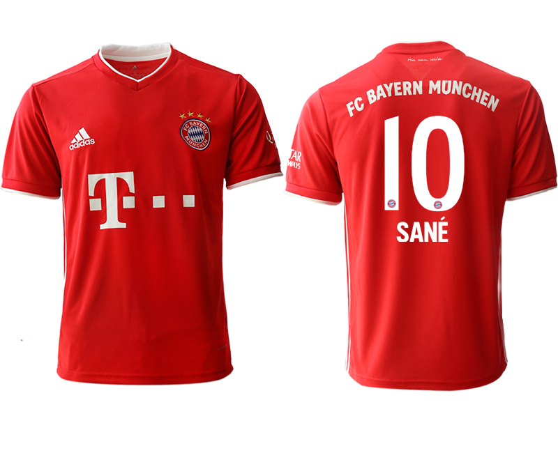 2020-21 Bayern Munich 10 SANE Home Thailand Soccer Jersey