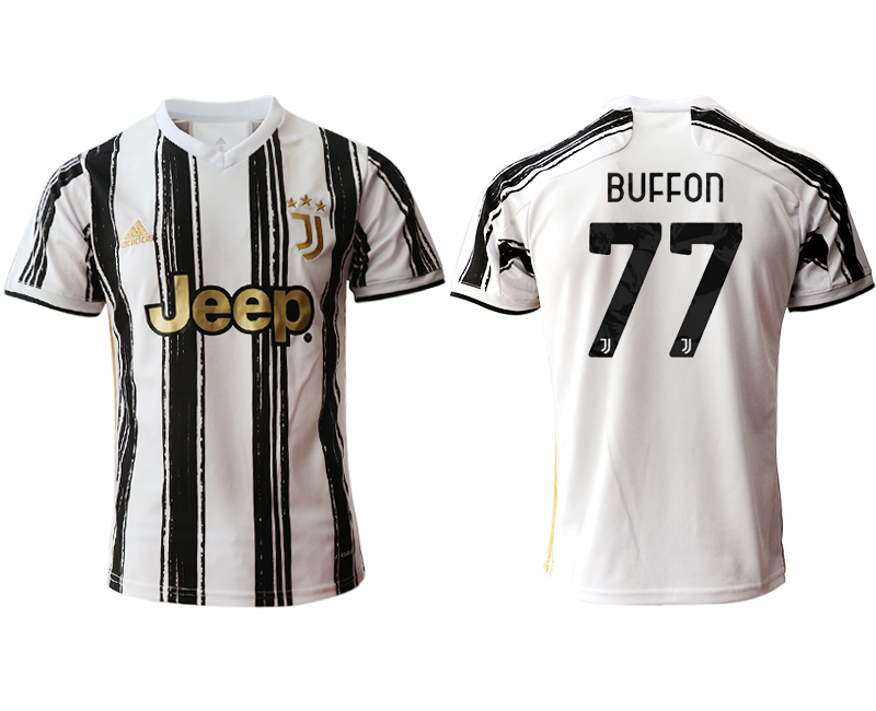 2020-21 Juventus 77 BUFFON Home Thailand Soccer Jersey