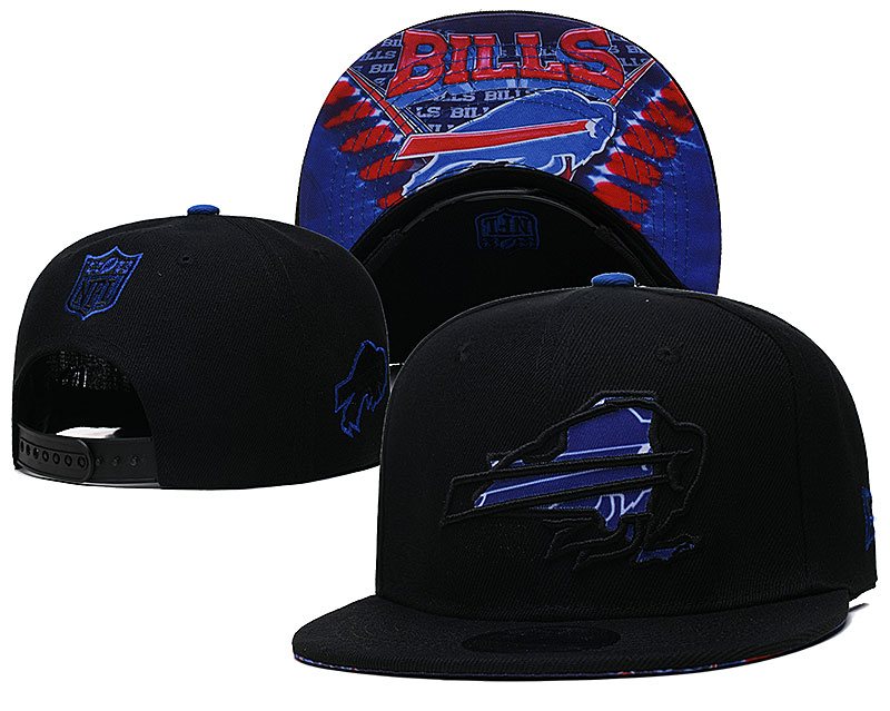 Bills Team Logo Black New Era Adjustable Hat YD