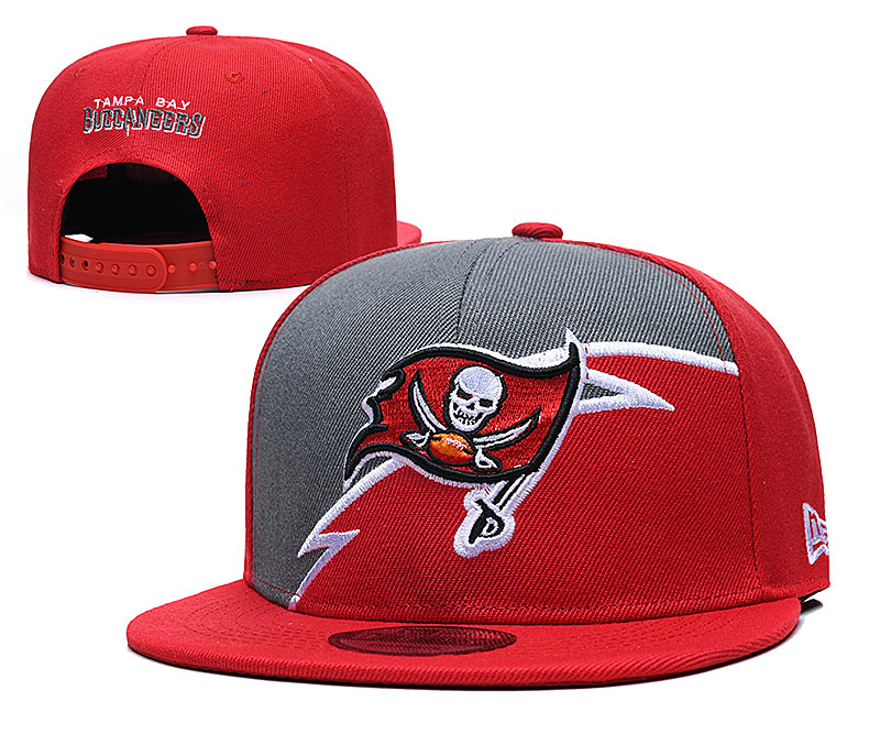 Buccaneers Team Logo Red Gray Adjustable Hat GS