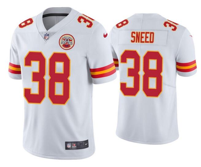 Nike Chiefs 38 L'Jarius Sneed White Vapor Untouchable Limited Jersey