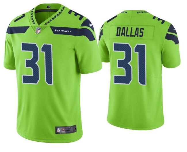Nike Seahawks 31 Deejay Dallas Green Color Rush Limited Jersey