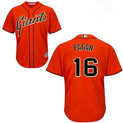 Giants 16 Angel Pagan Orange New Cool Base Jersey