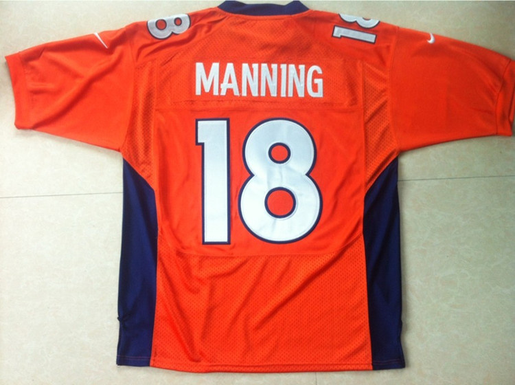 2012 Nike Denver Broncos #18 MANNING orange