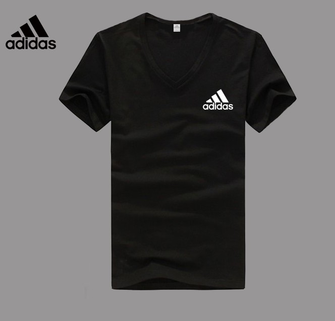 Adidas Logo black V-neck T-shirt