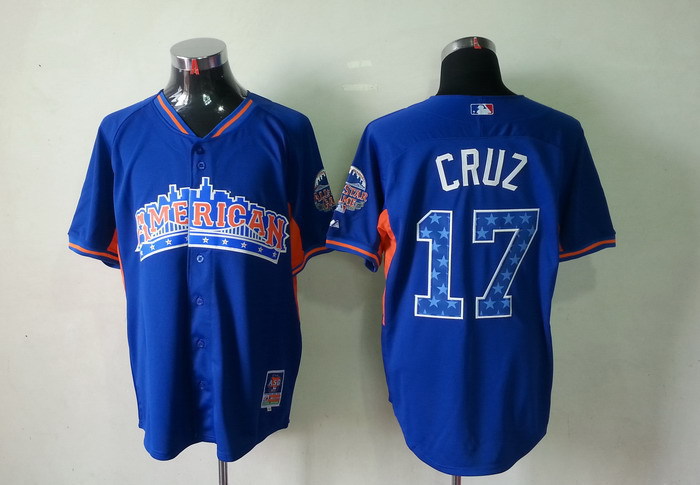 American League 17 Cruz blue 2013 All Star Jerseys