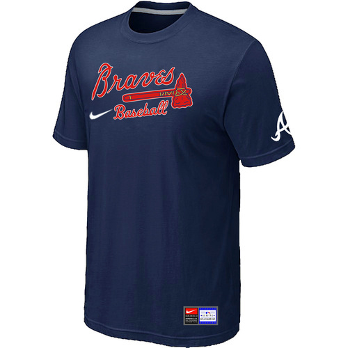 Atlanta Braves D.Blue Nike Short Sleeve Practice T-Shirt