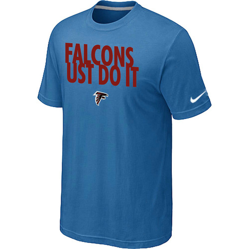Atlanta Falcons Just Do It light Blue T-Shirt