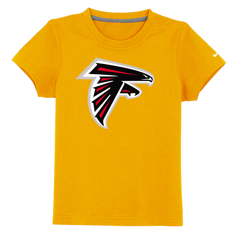 Atlanta Falcons Sideline Legend Authentic Logo Youth T-Shirt Yellow