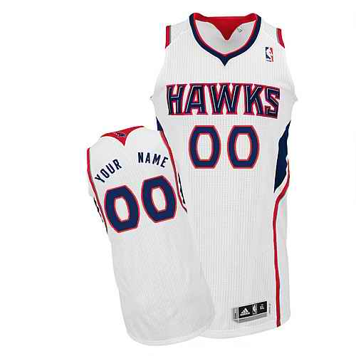 Atlanta Hawks Custom white Home Jersey