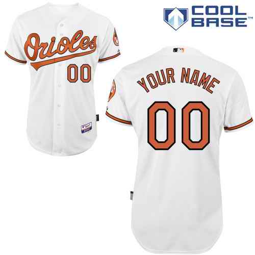 Baltimore Orioles White Man Custom Jerseys