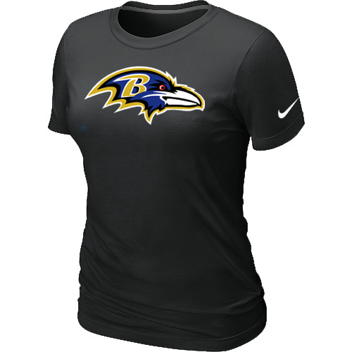 Baltimore Ravens Black Women's Logo T-Shirt