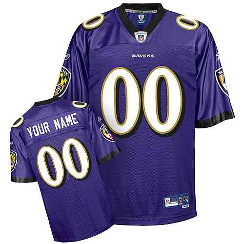 Baltimore Ravens Men Customized purple Jersey