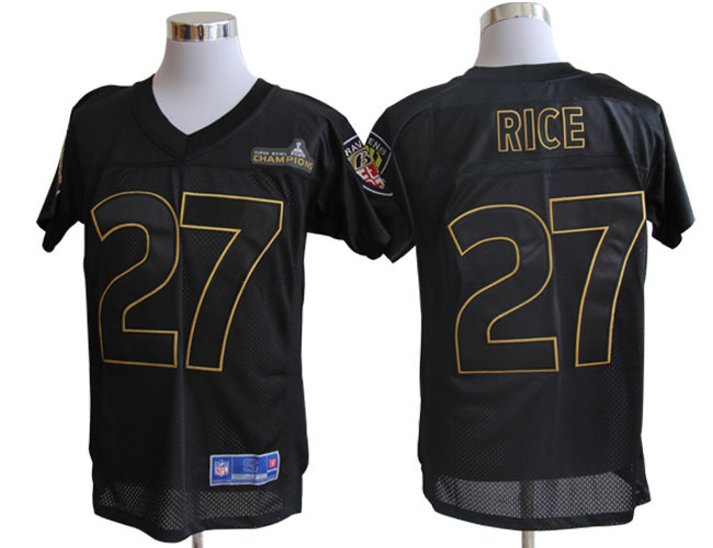Baltimore Ravens Pro Line 27 Rice Super Bowl XLVII Champions Jerseys
