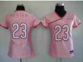 Bears 23 Hester pink women Jerseys