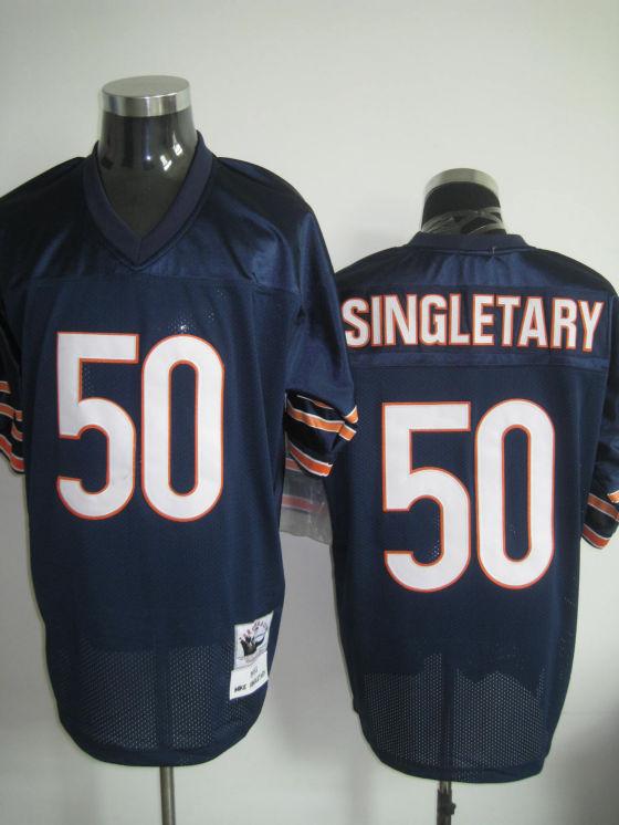 Bears 50 Singsletary Blue Jerseys