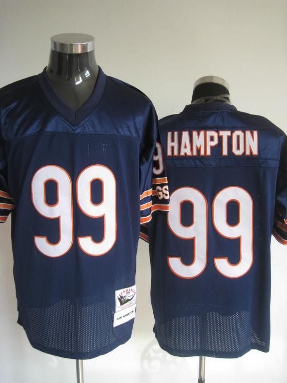 Bears 99 Hampton Blue Throwback Jerseys
