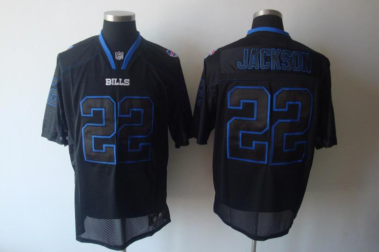 Bills 22 Jackson black field shadow Jerseys