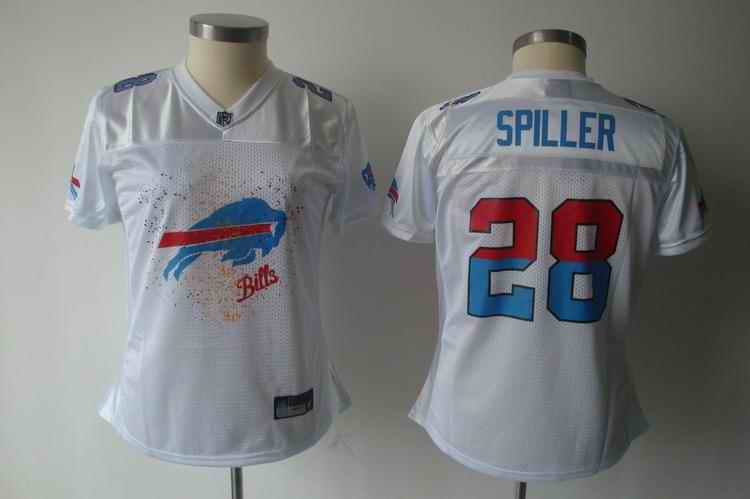 Bills 28 Spiller white 2011 fem fan women Jerseys