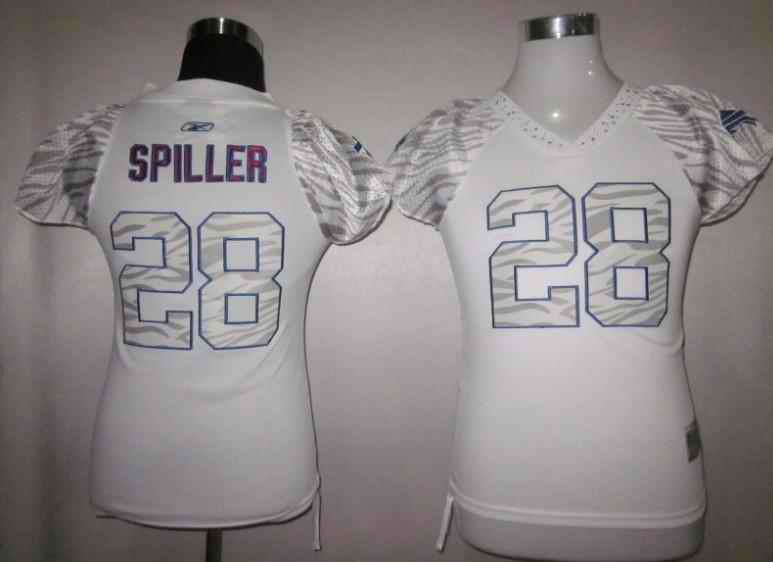 Bills 28 Spiller women zebra Jerseys