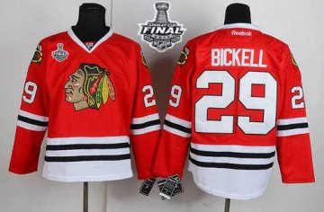 Blackhawks 29 Bryan Bickell Red With 2013 Stanley Cup Finals Jerseys