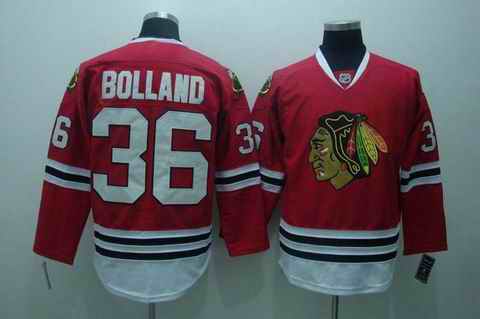 Blackhawks 36 Bolland red Jerseys