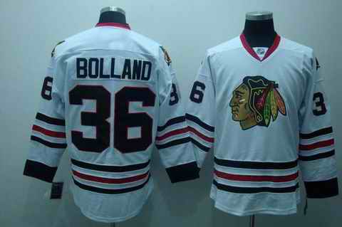Blackhawks 36 Bolland white Jerseys