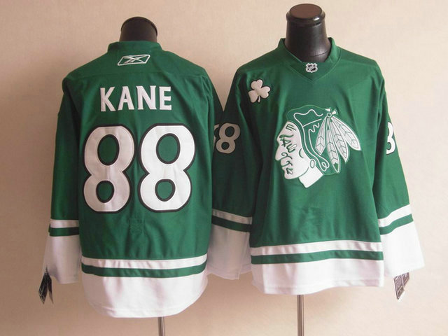 Blackhawks 88 Kane Green Jerseys
