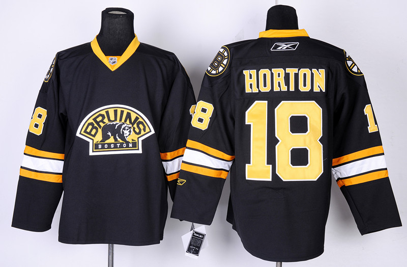 Boston Bruins 18 Horton Black Jerseys