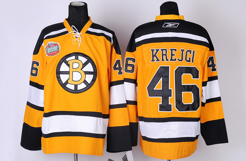 Boston Bruins 46 Krejcl Orange Classic Jerseys