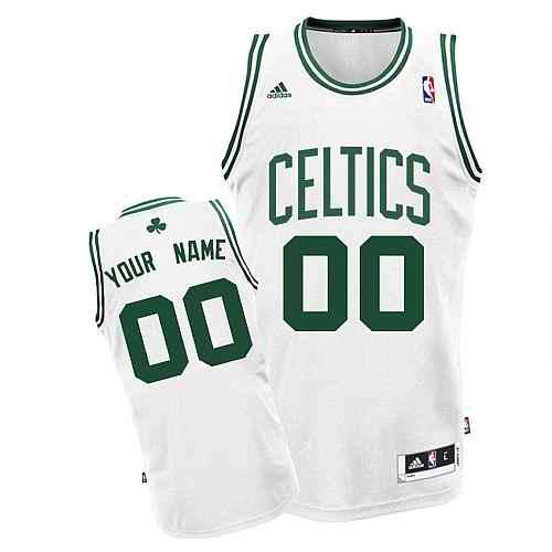 Boston Celtics Custom Swingman white Home Jersey