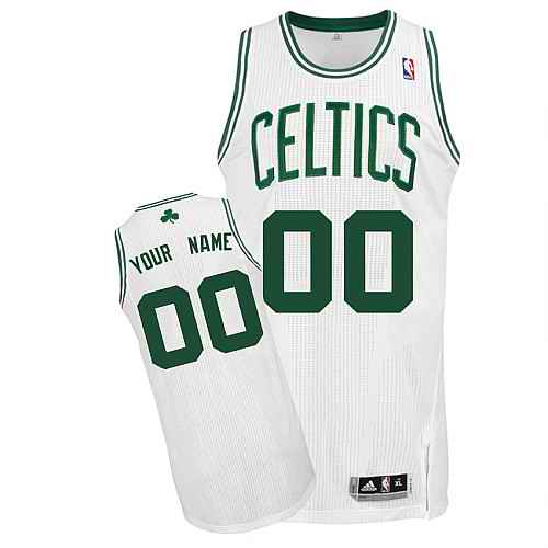 Boston Celtics Custom white Home Jersey