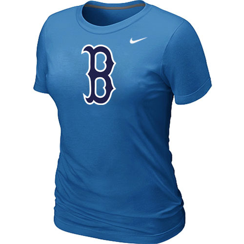 Boston Red Sox Heathered Nike L.blue Blended Women's T-Shirt