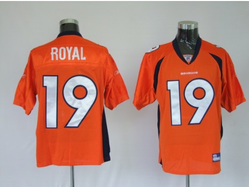 Broncos 19 Eddie Royal Orange Jerseys