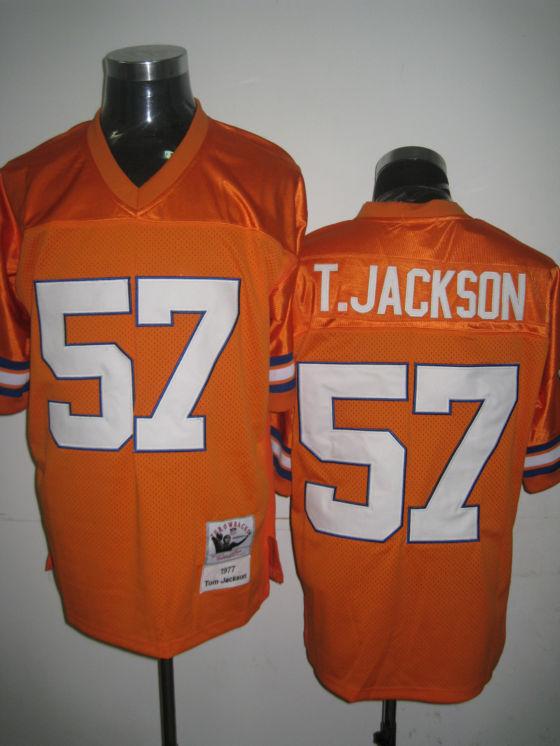 Broncos 57 T.Jackson Orange 75th Jerseys