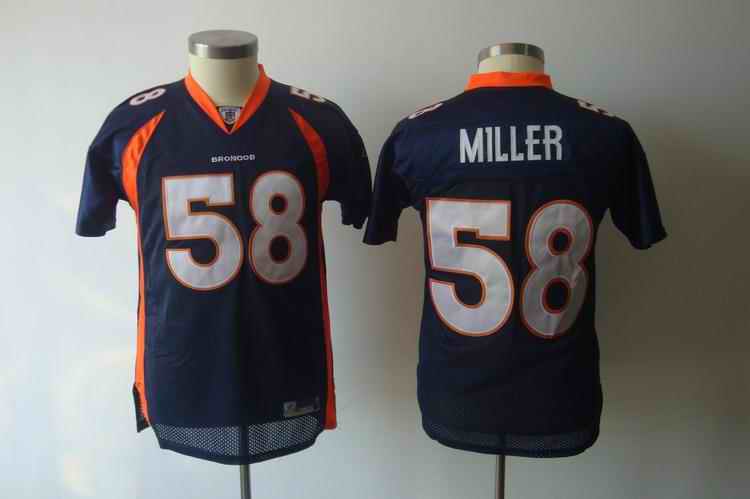 Broncos 58 Millers blue kids Jerseys