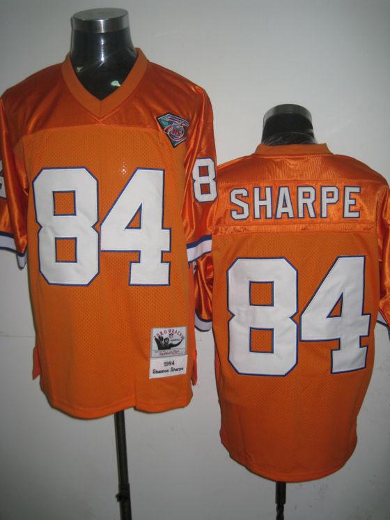 Broncos 84 Sharpe Orange 75th Jerseys